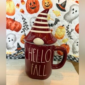 Rae Dunn Red “Hello Fall” Mug